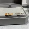 Anéis de prata esterlina 925 para mulheres, aliança de casamento em ouro rosa 18k, design 1297b