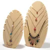 Sacchetti per gioielli Design Espositore per collana in legno Espositore per vetrine Portaoggetti per vetrine Grandi e piccole dimensioni