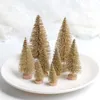 Christmas Decorations 8pcs/24pcs Mini Tree Pine For Home Xmas Ornament Year Decor Kids Gift DIY Craft 2023