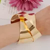 Bangle Vintage Geometric Gold Silver Bracciali Braccialetti per donna Uomo 2023 Gioielli di moda Punk Unisex Wide Open Bracciale BangleBangle