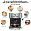 Andere Home Garden Biolomix 20 Bar 1050W Semi Automatic Espresso Coffee Machine Maker met Milk Frother Cafetera Cappuccino Water Steam 230211