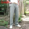 Herrenhosen Männer Baumwolle Leinen Leinwandbindung Kordelzug Hose Lose Baggy Taschen Jogginghose Solide Vintage Frühling Sommer Groß