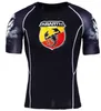 القمصان t من الرجال 2023 الصيف Abarth Brand Logo T-Shirt Solid Color Men Shirt Shirt Quick Dry Dry Disual Man Top Top