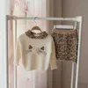 Clothing Sets Baby girls clothes set Knit suit Short Skirt Sweatshirt Pullover pieces Child outfits Kid Girl years Wool Sweater Costume