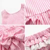 Bear Leader Clothing Cute Summer Sleeveless Dress Girls PCS Set Short PantsDress Set Stripe Patten för Baby M