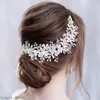 Bruiloft haar sieraden luxueuze bloemhoofdbanden tiaras bruiloft haaraccessoires voor vrouwen bruid haar sieraden bruids hoofdtand kopstuk feest haarband 230210