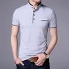 Men's Polos Summer Short Sleeve Shirt Men Turn-over Collar Fashion Casual Slim Breathable Solid Color Business 5XL 230211