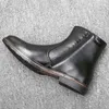 Chaussures habillées Bottes d'hiver pour hommes Marque WOOTTEN Taille 40-45 Cuir Hommes Bottes de neige d'hiver Bottes chaudes faites à la main pour hommes KD5207C3 230210