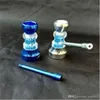 New metal pipe Wholesale Glass bongs Oil Burner Glass Water Pipes Oil Rigs Smoking Free