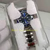 Real PO Super Mens 904L Steel ETA Watch Men's 40mm Blue Sapphire Diamond Dial 116659 Paveo Cal 2836ムーブメントオートマチックMEC290J