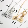 Kedjor Fashion Style 2 Pieces/Set of Golden Rhinestone Friend Pendant Necklace and Keychain BFF Friendship Jewets Gifts