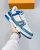 2023 Дизайнерские кроссовки Virgil Trainer Casual Shoes the Calfskin Кожа Abloh White Green Red Blue Letter Olples