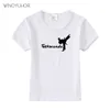 T-Shirt Çocuk Taekwondo Tasarım Baskı T-Shirt Çocuk Bebek Giyim Erkek Kız Taekwondo Tee Gömlek Bebek 2-9 Yıl T230209 Tops