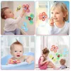 Spinning Top Baby Cartoon Spinning Toys Colorful Insect Fidget Spinner Toys to Relieve Stress Educational Bath Toys for Infant Toddler Gift 230210