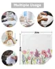 Tableau de serviette tulipe plantes à fleurs au printemps serviettes en tissu ensemble de cuisine de cuisine torchons de conception décor de mariage