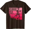 남자 T 셔츠 축구 선물 여자를위한 축구 선물 - 십대 소녀 플레이어 선물 티셔츠
