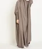 Roupas étnicas Drop Butterfly Modest Abaya Alta Qualidade Ramadan EID Elastic Wrist Maxi Dress Nida Muslim Oração Islâmica