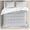 Bettwäsche -Sets s Duvet Cover Set klassische kontinuierliche geometrische Muster monochromatische Kunst Bild dekorativ 3 Stück mit 230210