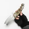 HEETER KNIFEWORKSフォールドナイフマンオブウォーリミテッドカスタムバージョンストロングS35VNブレードアノードチタンハンドルヘビーアウトドア機器戦術ツールポケットEDC