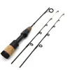 Boat Fishing Rods NEW 58cm Winter Ice Fishing Rods 2 tips Spinning Rod Carbon Fiber Ice pole Ultralight Carp Fishing Free shipping J230211