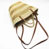 Evening Bags Gold Silver Paper Rope Straw Woven Bag Handbag Shoulder Women's Fashion Leisure Seaside Vacation Beach