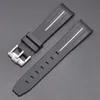 Pulseira de relógio de lua com ponta curvada pulseira de relógio de borracha nova constelação de 20mm masculina feminina pulseira de relógio esportivo à prova d'água para homem