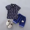 Ensembles de vêtements bébé garçons vêtements d'été à manches courtes tenue ensemble t-shirt short coton costume polo hauts pantalon PC oui