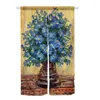 Curtain Oil Painting Doorway Door Curtains Cotton Linen Fabric For Tapestry Window Panel Privacy Partition Divider Kitchen Room Decor