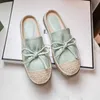 Slippers Ladies Mules 2022 Summer Casual Flat Women's Shoes New Bow Beac Sandals Ladies Espadrilles Fisherman's Shoes G230210