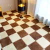 Carpets 10pcs / Set Puzzle Utile Tapis confortable Couleur solide Play Play Floor Type de la peluche