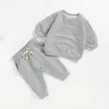 Clothing Sets Boys and Girls' Autumn Clothes New Fashion Suit Korean Style Simple Multicolor Sweater Pants Sports Casual Twopiece Set