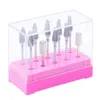 Nail Art Equipment 1pc Acrilico Drill Bit Storage Files Holder Display vuoto Contenitore Stand Case Cutter Manicure Machine Box