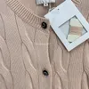 23ss FW Women Wool Sweaters Knits Designer Tops With Letter Embroidery Milan Runway Designer Crop Top Shirt High End Bodycon Elasticity Cardigan Sweater Outwear