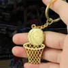 Ключевые кольца Creative Basketball and Net Shape Charms Charms Basketball Lovers Gift Sports Souvenir Fashion Key Rings G230210