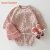 Ensembles Bear Leader printemps vêtements ensemble nouvelle mode mignon fruits impression fille décontracté hauts pantalon pcs bébé filles vêtements