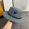 Top hoed dames heren gemonteerd luxe driehoek letter p caps ontwerper hoed beanie mode mode hoeden casquette emmer emmer hoed go