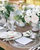 Tovagliolo da tavola Fungo Pianta verde Farfalla Tovaglioli Fazzoletto Banchetto di nozze Panno per la decorazione della cena