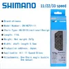S Shimano 11 Speed ​​Cn-Hg601 Hg701 Hg901 Mountain Bike Chain 116 Links with Original Box Magic Buckle Pins Bicycle Part 0210