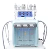 6 in 1 hydrafacial device ultrasonic skin scrubber microdermabrasion oxygen jet peel radio frequency face lift skin care beauty machine