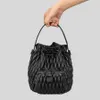 QWERTYUI45 TOTES Gevotte katoenen draw snaar nylon emmer schouder crossbody tassen vrouwen handtas en portemonnees 2022 nieuwe messenger tassen hoge kwaliteit 021123H