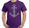 Heren t shirts zeilen t-shirt zeeman anker heren grappige koninklijke marine smalle long boot scheepsschip