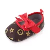 2023 New Summer Baby Gilrs Shoes Fashion 0-1 Year First Walkers Newborn Princess Bow Soft Bottom Crib Prewalker