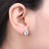 スタッドスタッドジュエリーパレスDカラー合計0.6ct 1CT 2CT 3CT 4CT 6CT S925スターリングシルバースタッドイヤリング女性230210