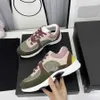 Luxury Designer Running Shoes Channel Sneakers Women Lace-Up Sports Shoe Casual Trainers Classic Sneaker Woman Ccity ghhgfgd