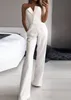 Kobiety Jumpsuits Rompers Jumpsuits for Women Jumpsuits Seksowne bez ramiączek Slim Office dama elegancka elegancka szykowna czarna biała czerwona swobodna boder