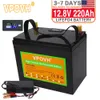 12V 220Ah LiFePO4 Battery Built-in BMS Lithium Iron Phosphate Cell For Replacing Most of Backup Power Home Energy Storage