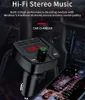 Adaptador FM C4 Transmissor de carregador de carro Bluetooth com Dual Adaptador USB MP3 Player Suporte TF Card para iPhone Samsung Universal