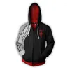 Men's Hoodies COYOUNG Brand 3D Print Men Fullmetal Alchemist Hooded Man Women Spring Fall Casual Zipper Top Coat Sweatshirts