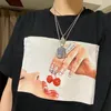 20SS Cherries Men's T-shirts Cherry Character Box American Summer Limited High Street Designer T-shirts Ademende mode Men vrouwen koppels korte mouw tjamtx113