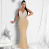 Feestjurken Adogirl vrouwen diamant parel bodycon maxi avond feestvestidos elegante backless spaghetti strap club middernacht lange jurken 230211